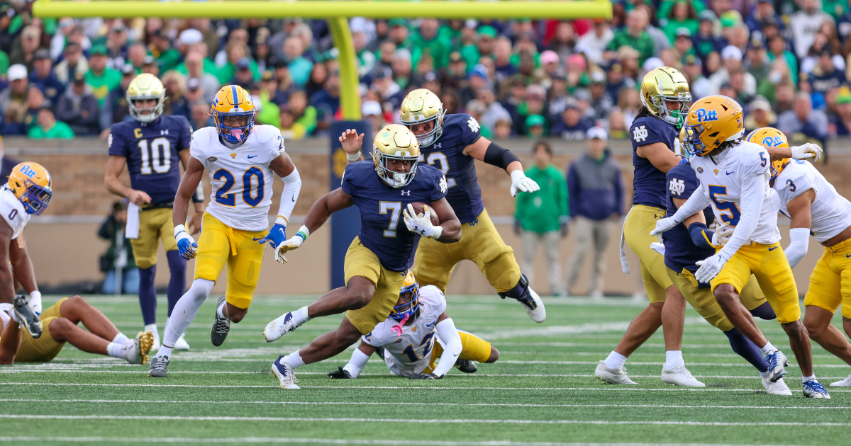 Notre Dame vs. Pittsburgh snap counts, participation chart Offense