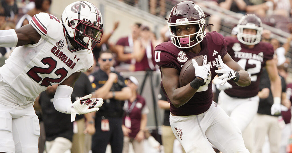 Texas A&M WR Ainias Smith vs. South Carolina