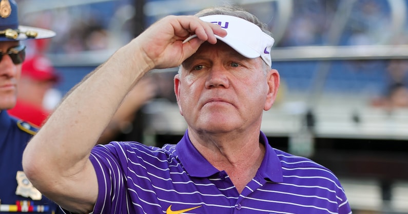 Brian Kelly denies saying LSU would 'go beat the heck out of