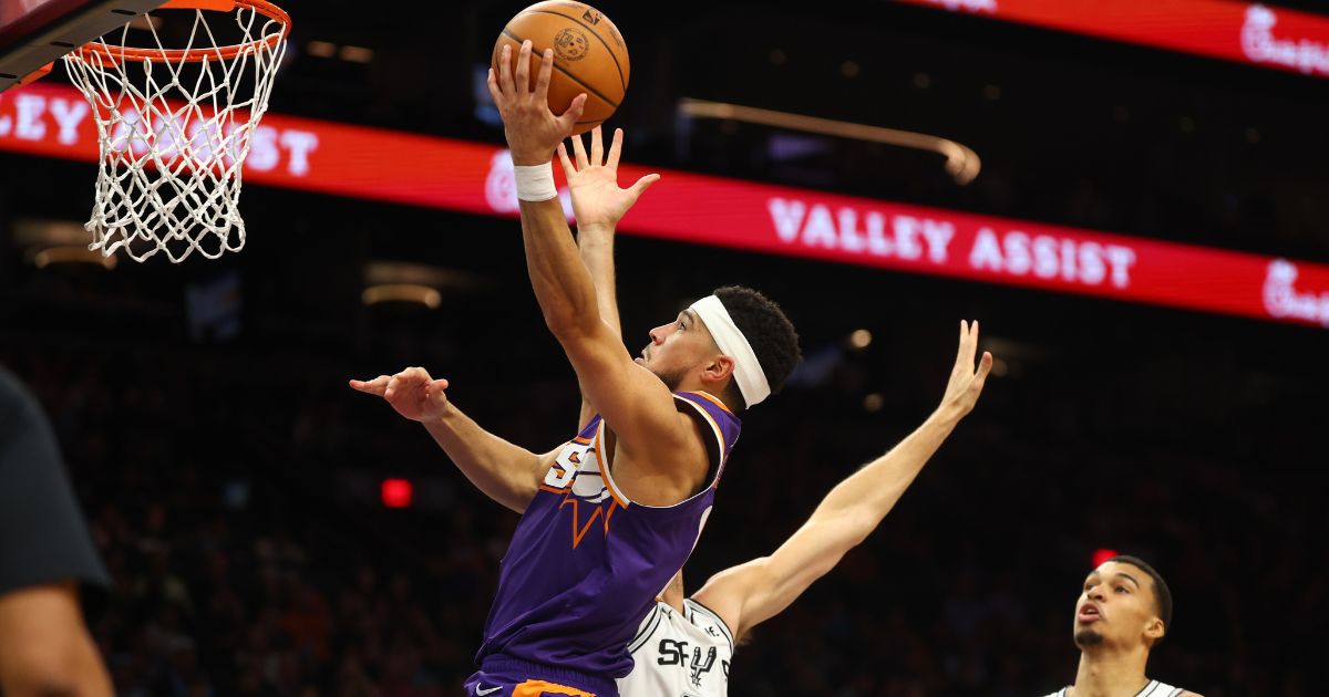 BBNBA: Devin Booker's Near Triple-double Can't Power Suns Past Wemby, Spurs