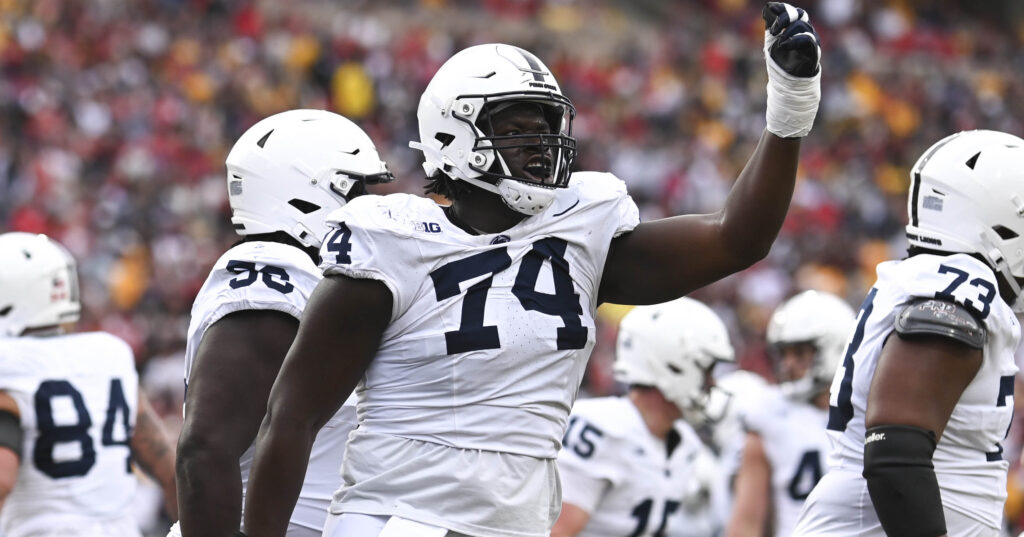 Penn State offensive lineman Olu Fashanu