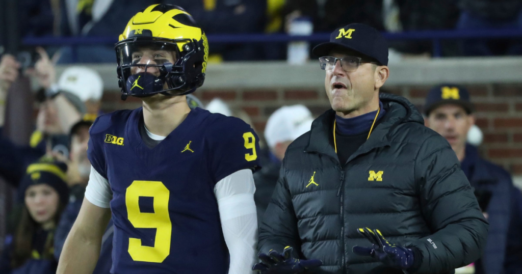 Michigan QB J.J. McCarthy, HC Jim Harbaugh