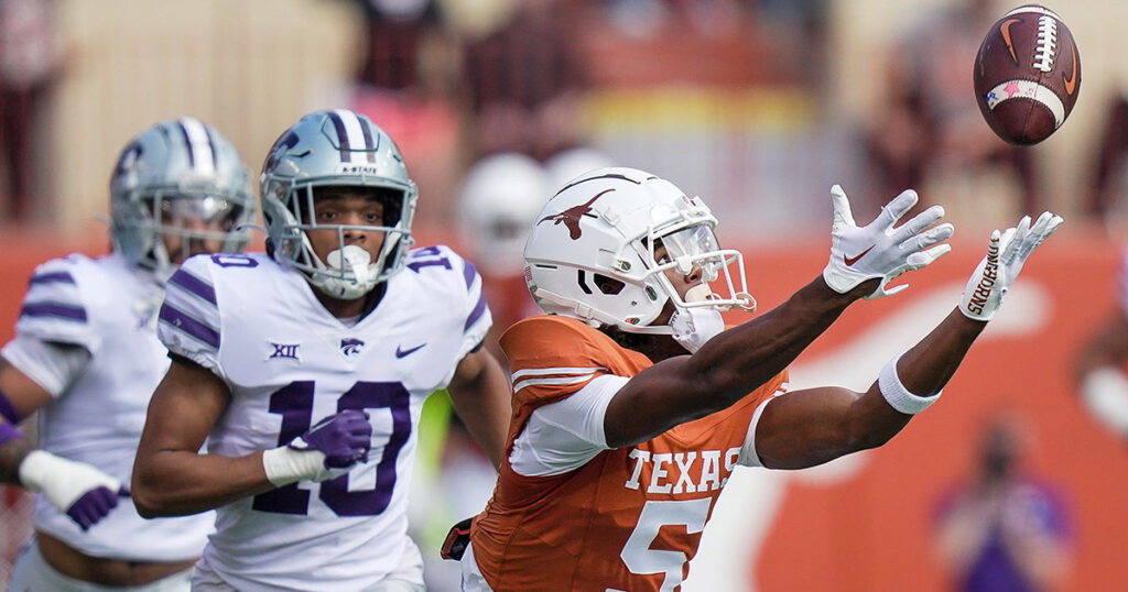 Texas WR Adonai Mitchell vs. Kansas State