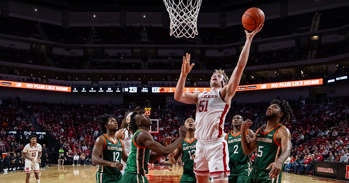 Mast Dominates In Nebraska's 81-54 Win Over Florida A&M