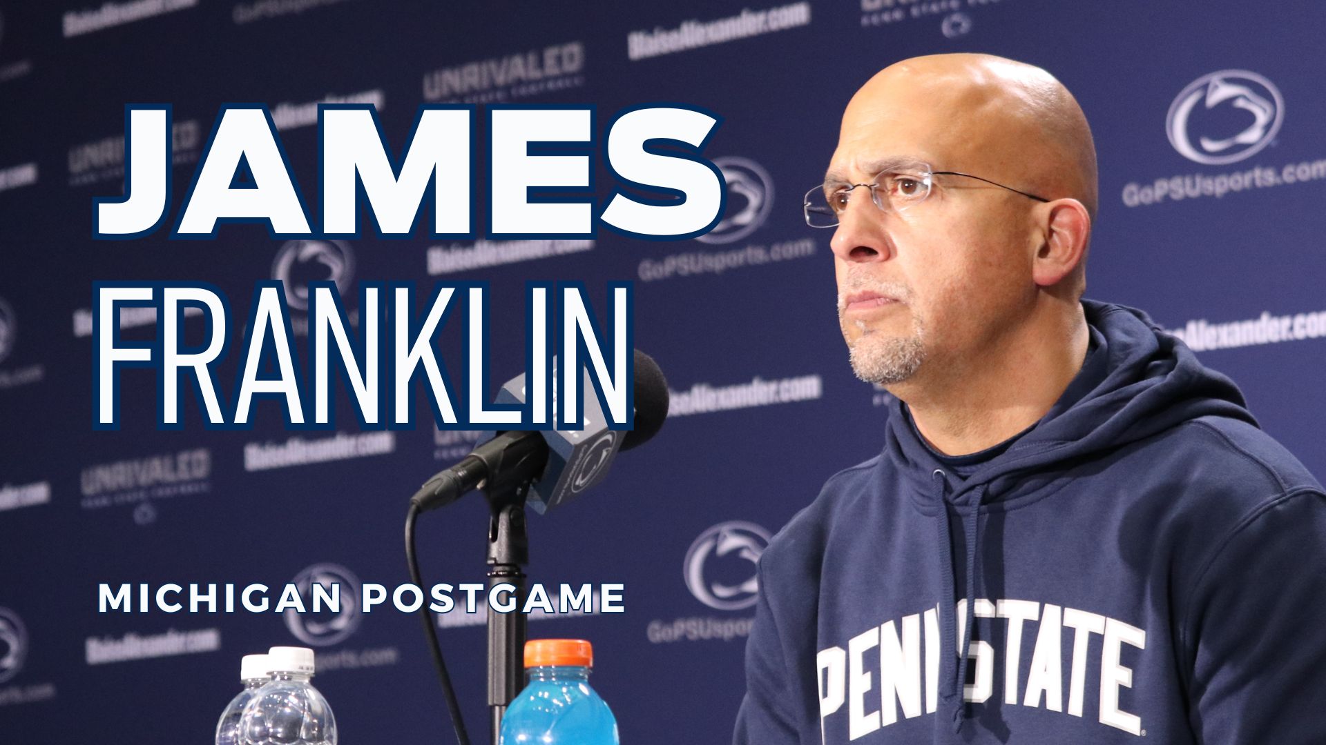 Watch Penn State Head Coach James Franklin's Postgame Press Conference ...