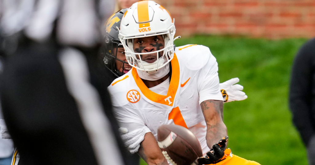 Tennessee receiver Dont'e Thornton is out the remainder of the regular season with a leg injury