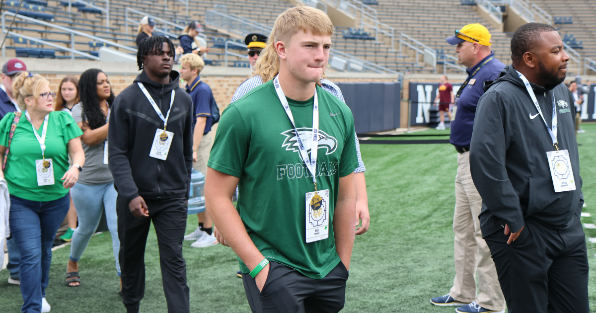 Rising in-state safety Max Phenicie hoping to stay on Notre Dame’s visit following first visit