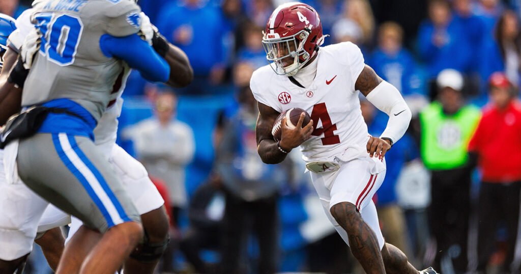 Alabama QB Jalen Milroe vs. Kentucky