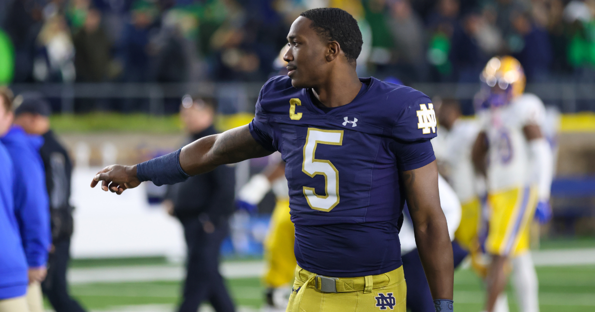 Notre Dame cornerback Cam Hart to enter 2024 NFL Draft