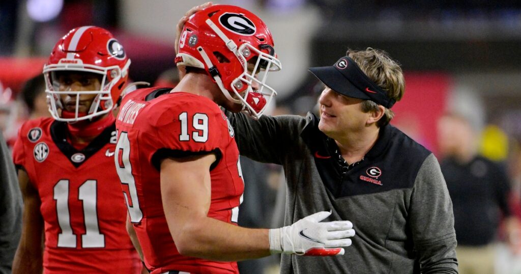 georgia-head-coach-kirby-smart-breaks-down-brock-bowers-fast-ankle-injury-recovery