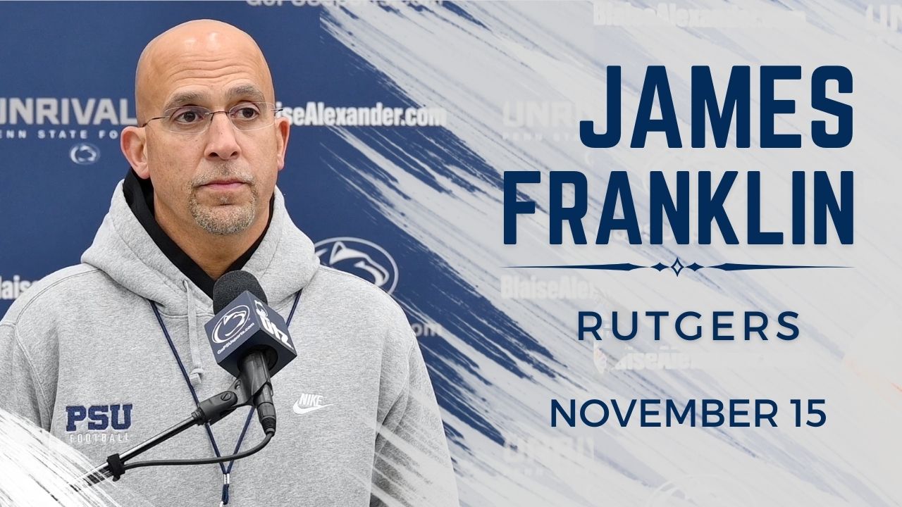 Penn State Head Coach James Franklin Wednesday Press Conference ...