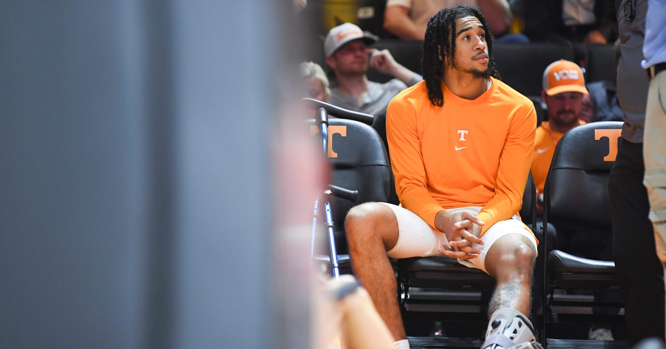 Rick Barnes updates the status of injured Tennessee guard Freddie Dilione V