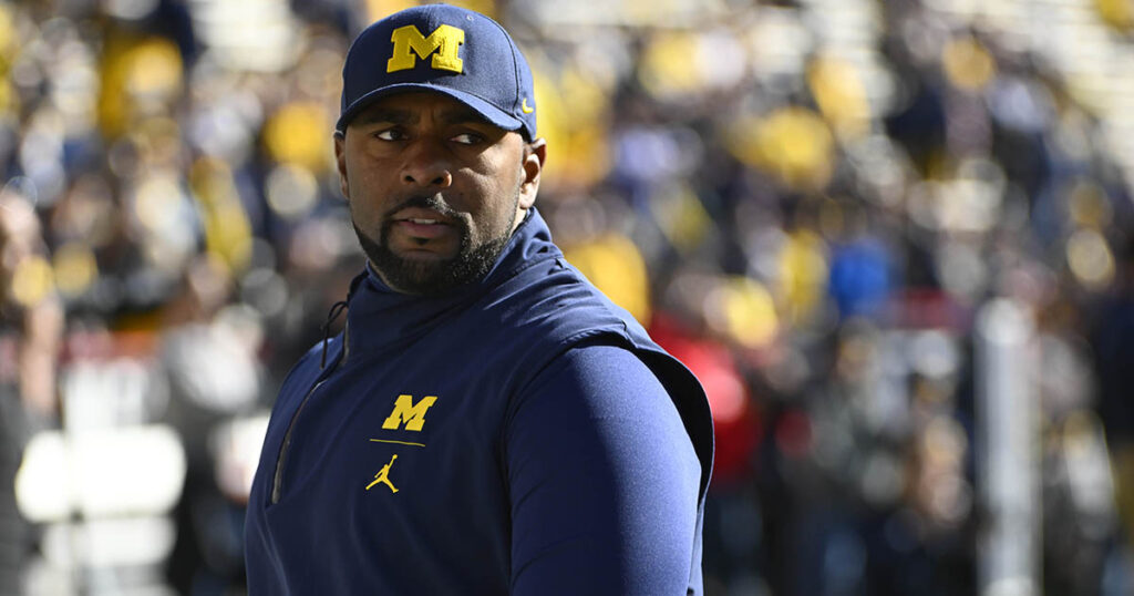 Michigan acting head coach Sherrone Moore