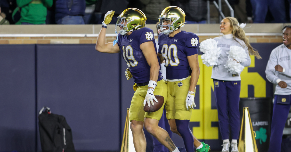 Waytooearly 2024 Notre Dame football depth chart projection Offense
