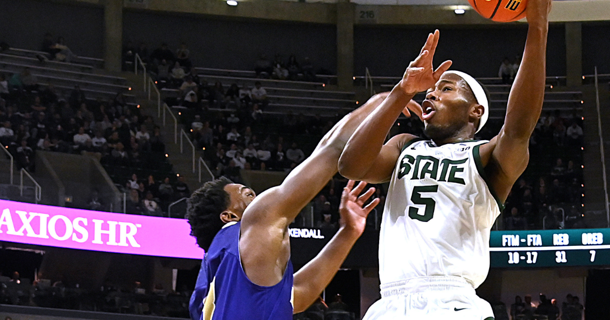 Michigan State guard Tre Holloman sees persistence pay off in breakout game versus Alcorn State