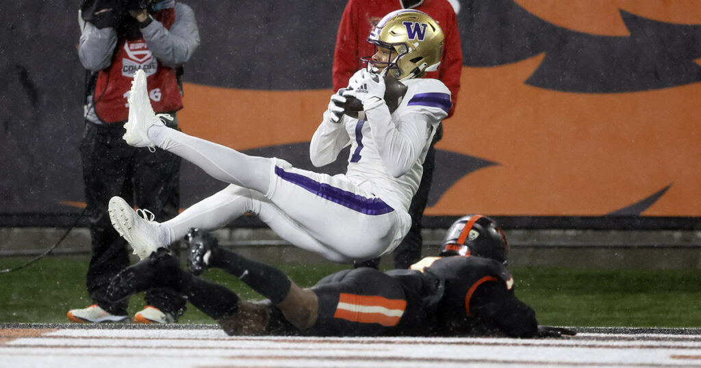 Washington WR Rome Odunze vs. Oregon State