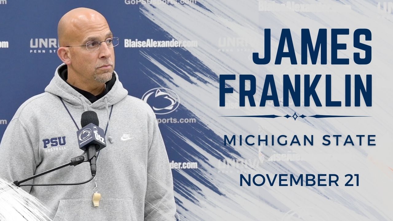 Penn State Head Coach James Franklin Tuesday Press Conference: Michigan ...