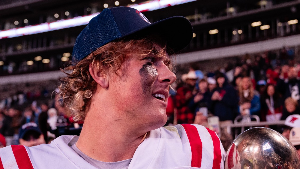 Oath Keeper: Jaxson Dart vowed never to lose the Egg Bowl again. He’s off to a good start.