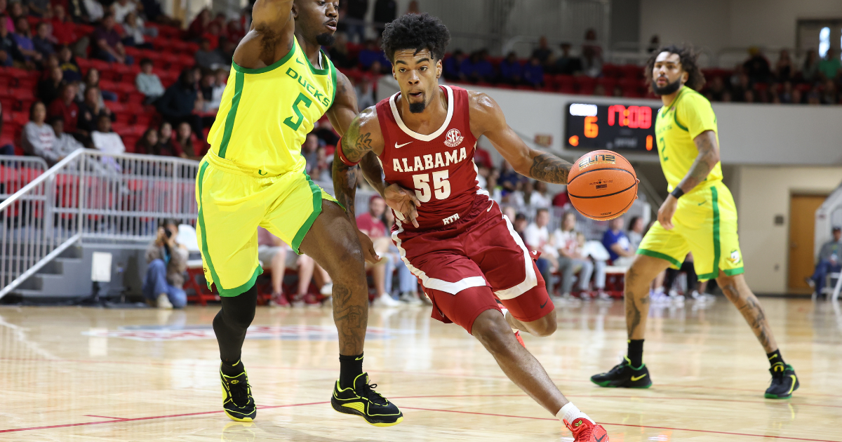 Alabama basketball bounces back to beat Oregon 99-91