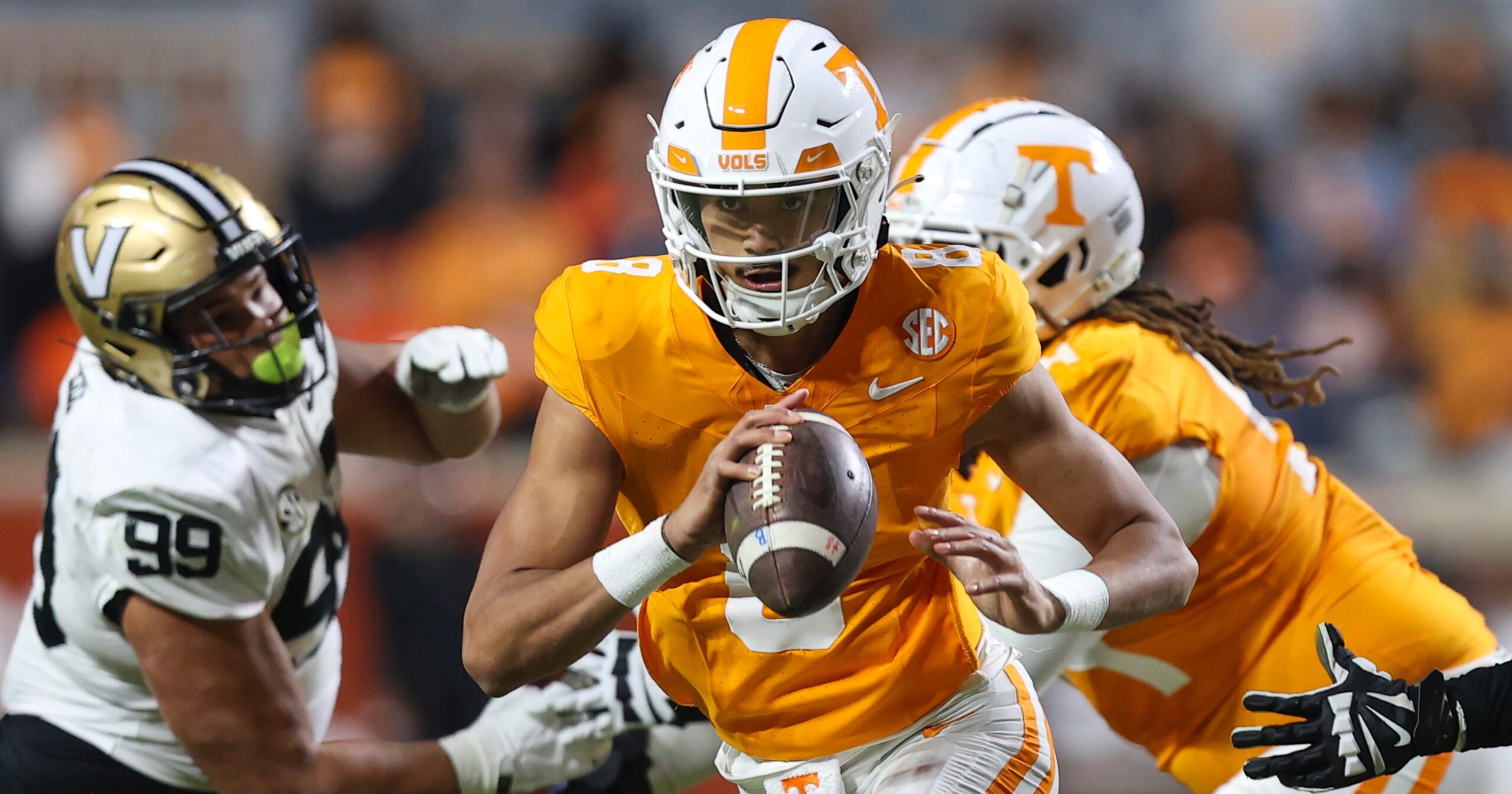 PFF grades, snap counts for Tennessee in 4824 win over Vandy