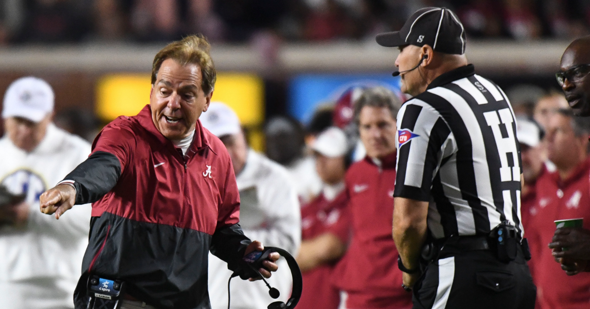 Nick Saban addresses potential missed call against Alabama on game-winning touchdown drive