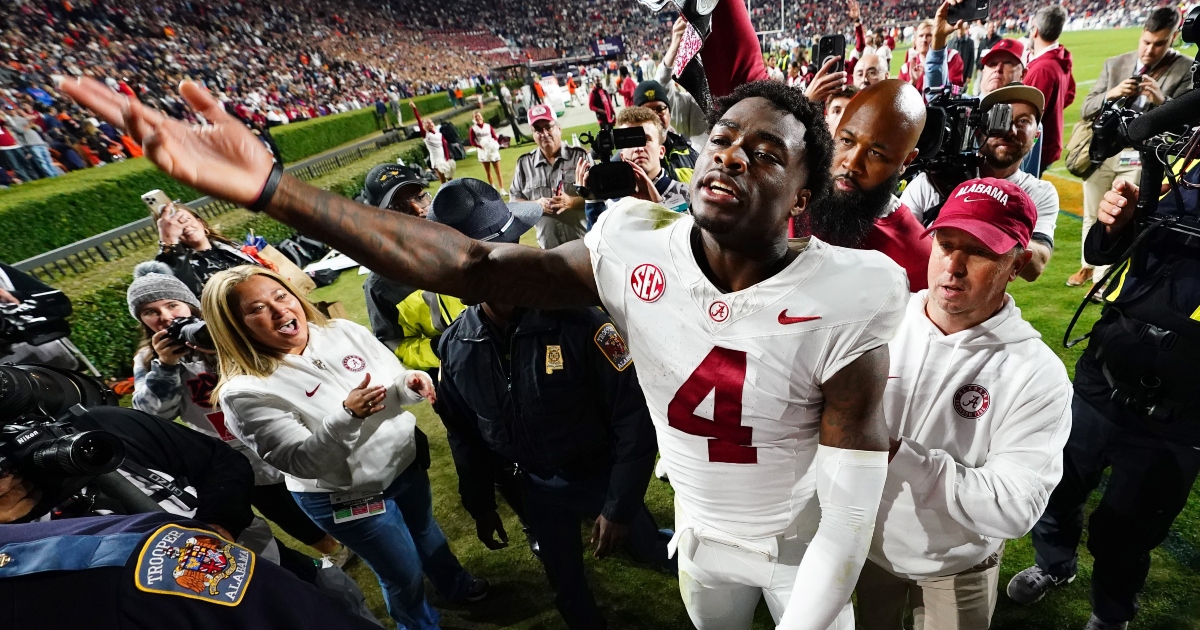 Jalen Milroe explained his viral moment at the end of the Iron Bowl