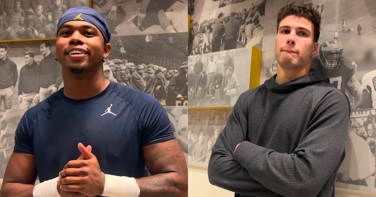 Wolverine TV: Jaylen Harrell, AJ Barner talk Michigan win over Ohio State, look ahead to Iowa