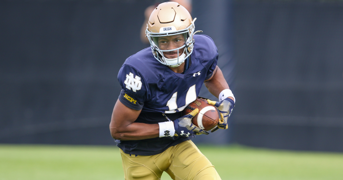 Notre Dame WR Braylon James plans to enter Transfer Portal