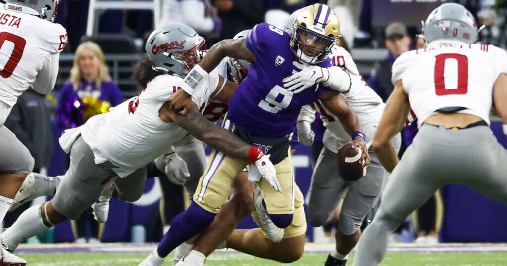 Washington QB Michael Penix Jr. vs. Washington State in the Apple Cup