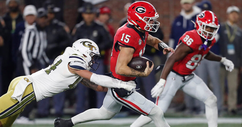 Georgia QB Carson Beck vs. Georgia Tech