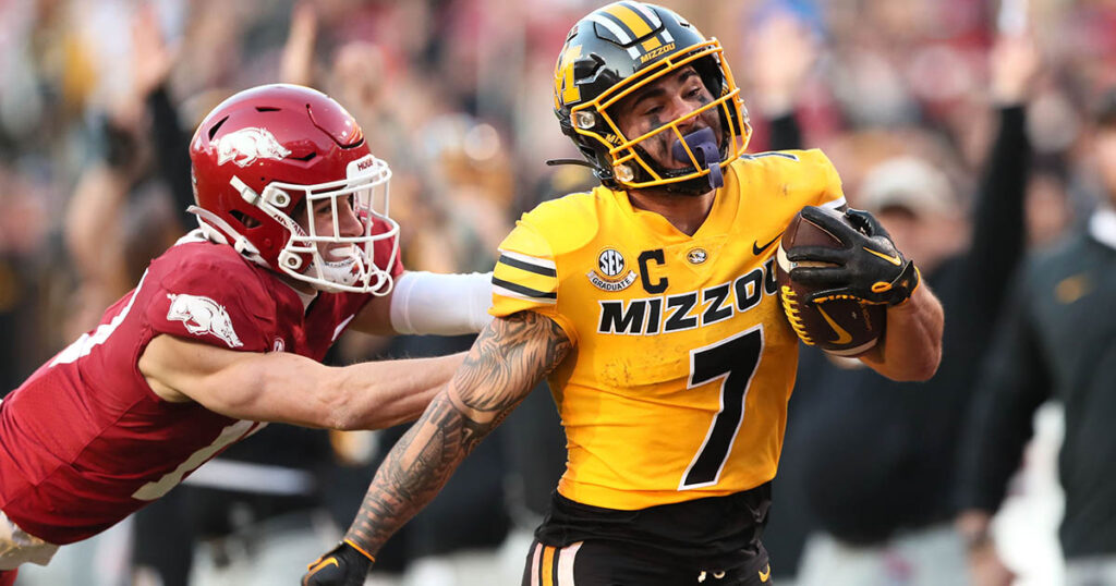 Missouri RB Cody Schrader vs. Arkansas in the Battle Line Rivalry