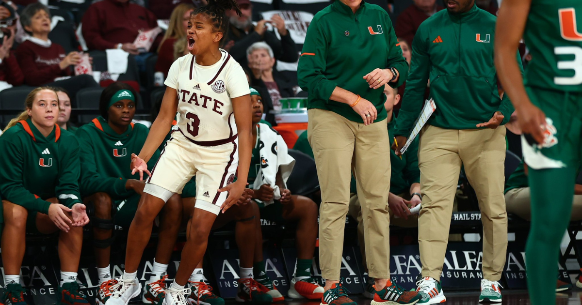 No. 21 Mississippi State women suffer first loss of the season to Miami