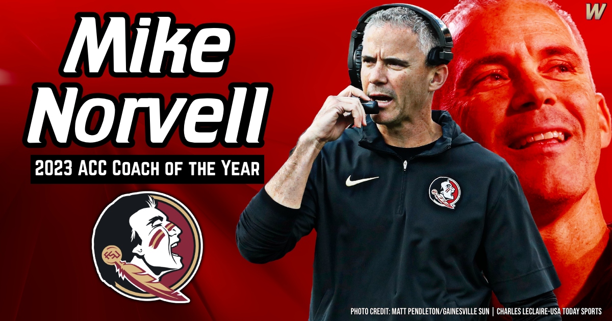 Coach of the Year! Mike Norvell becomes FSU's first ACC COY recipient since Bobby Bowden