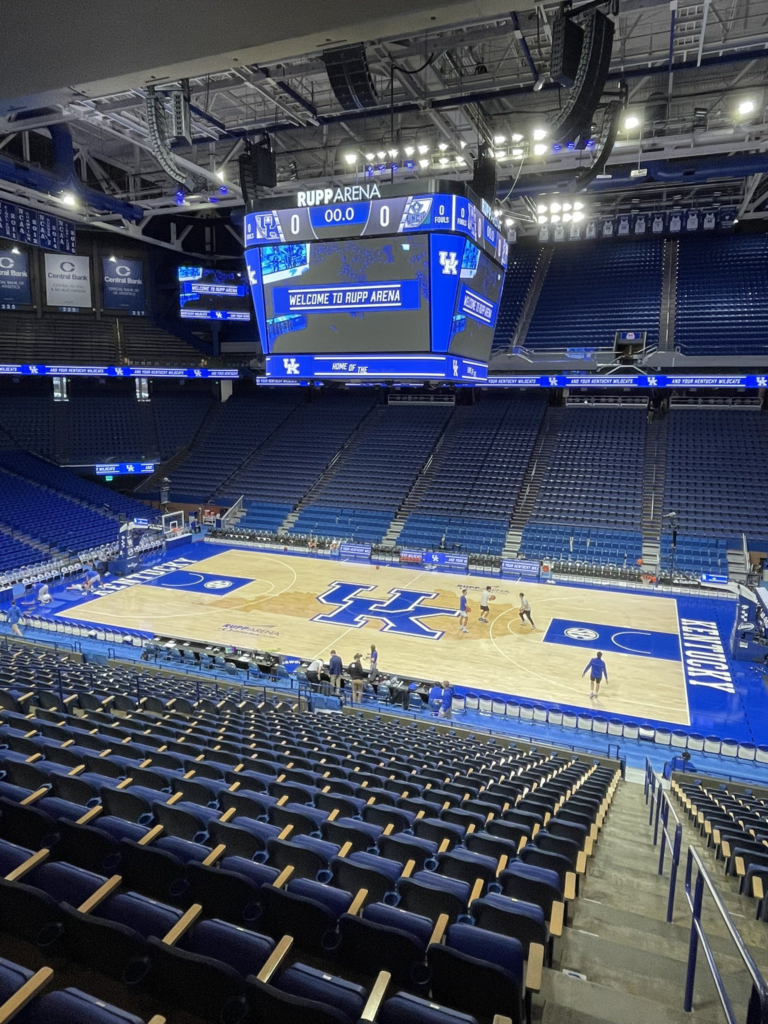LOOK: The new Rupp Arena floor is here and it's beautiful