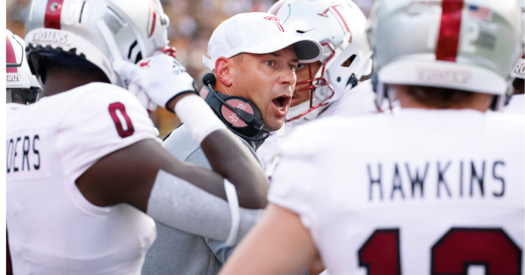 Troy head coach Jon Sumrall