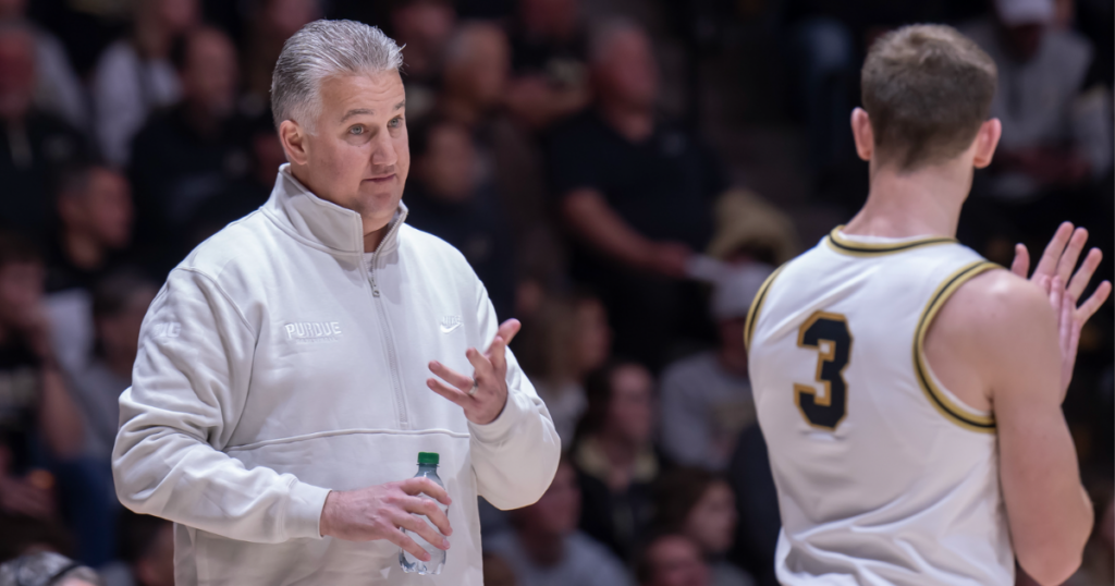 Purdue's Matt Painter and Braden Smith