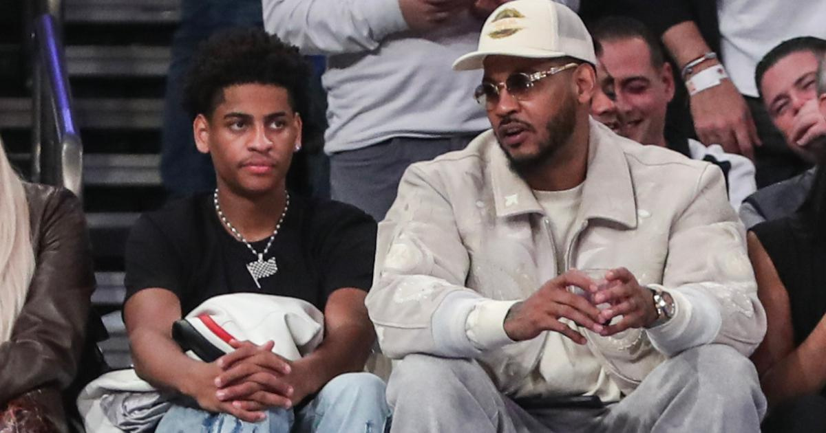 Kiyan Anthony, son of NBA great Carmelo Anthony, is hearing from Kentucky