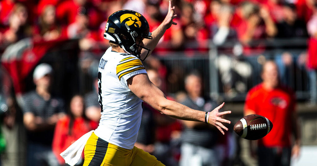 Iowa punter Tory Taylor