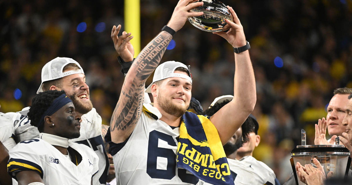 Michigan OL Zak Zinter declares for 2024 NFL Draft