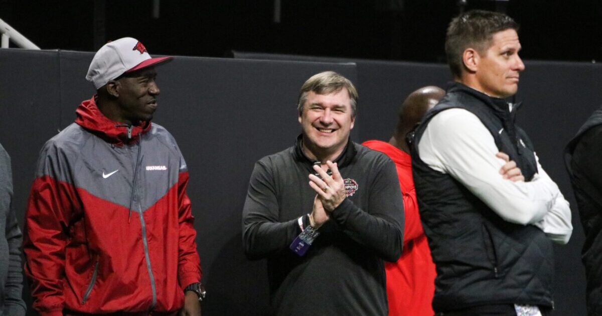 Kirby Smart attends Savannah Christian-Cedar Grove state title game