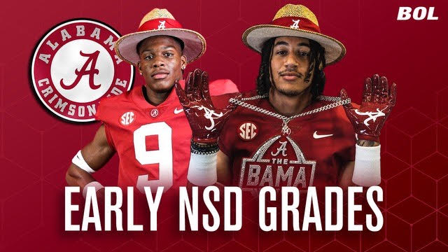 Alabama Early Signing Period Class Grades