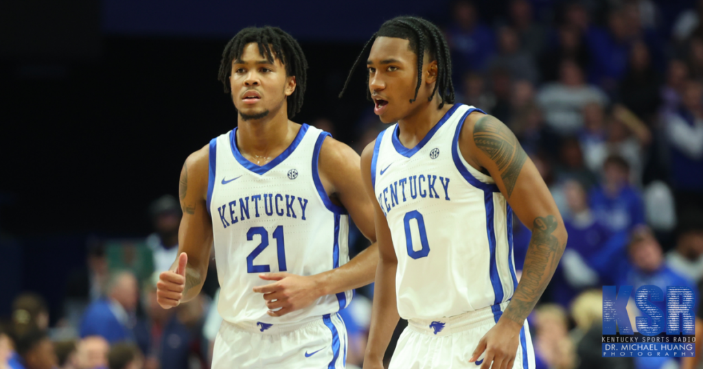 Kentucky guards DJ Wagner and Rob Dillingham