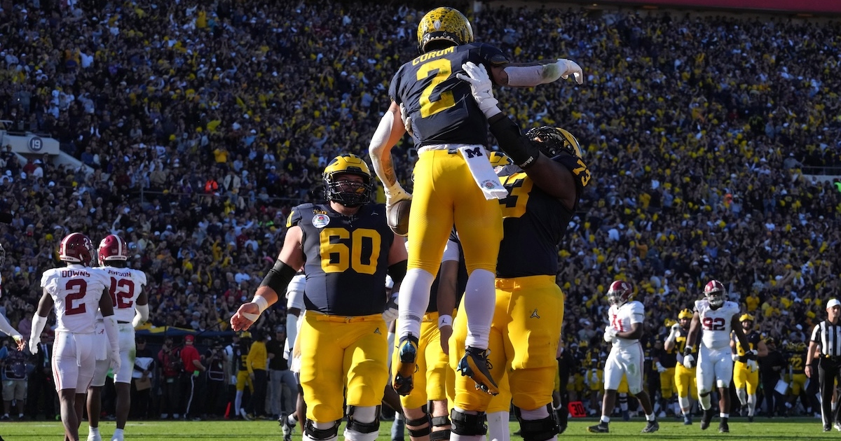 Michigan defeats Alabama 2720 in OT at Rose Bowl to advance to College Football Playoff
