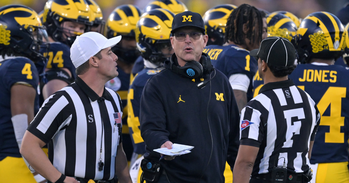 Jim Harbaugh explains fourth down decision in first half vs. Washington