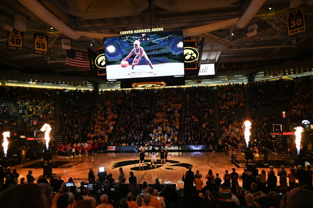 Iowa starting lineups are announced