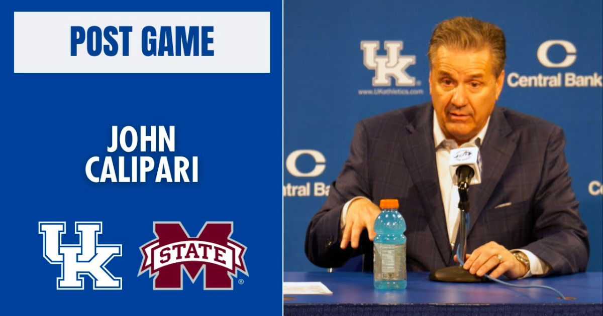 WATCH: John Calipari On Kentucky's Win Over Mississippi State