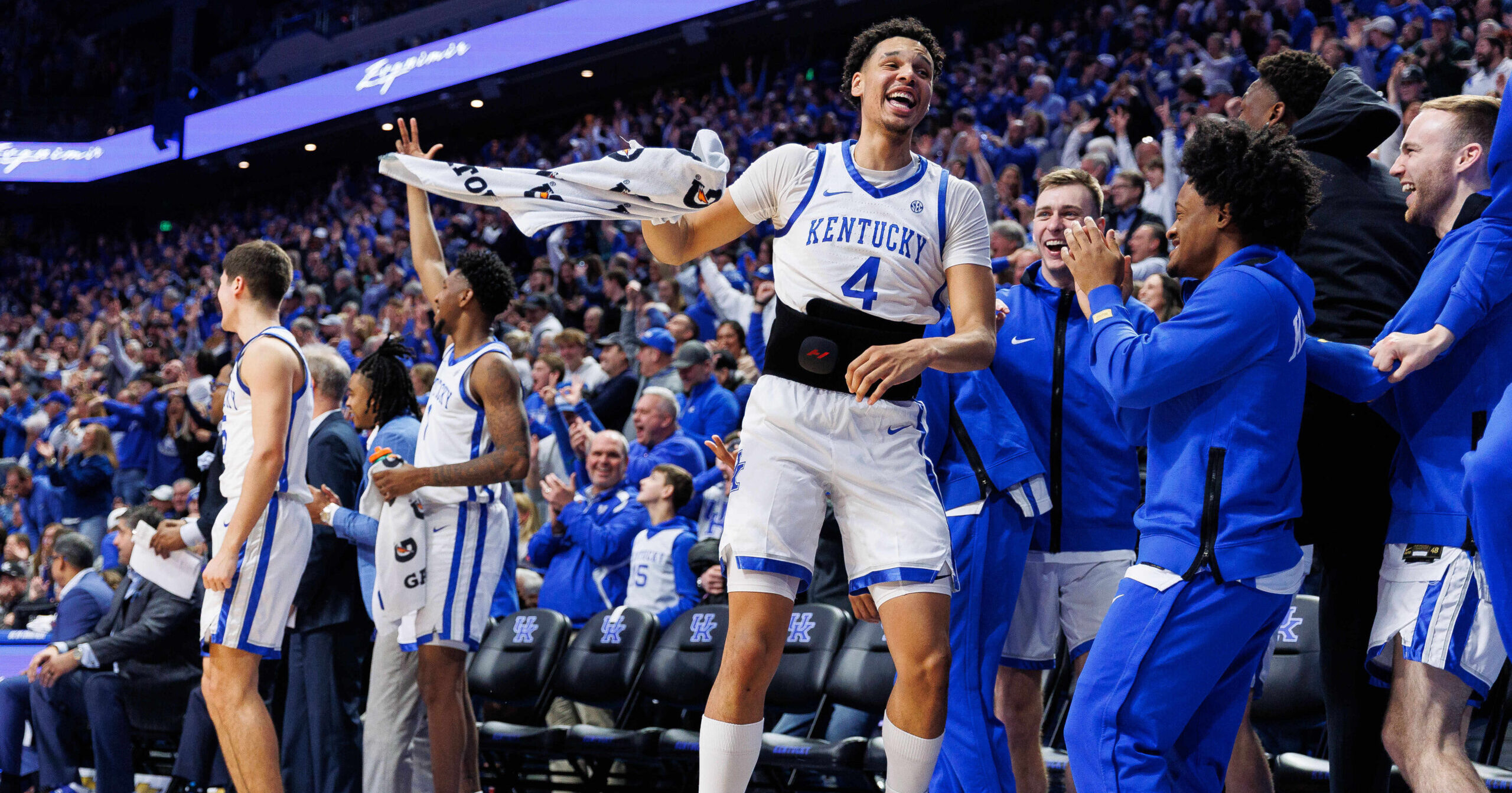 Adou Thiero says the basketball gods don’t want to see Kentucky healthy