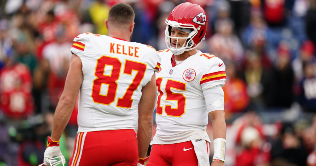 Patrick Mahomes and Travis Kelce