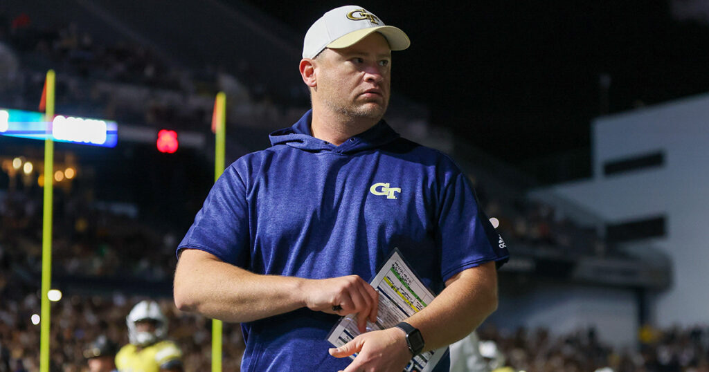 Georgia Tech head coach Brent Key