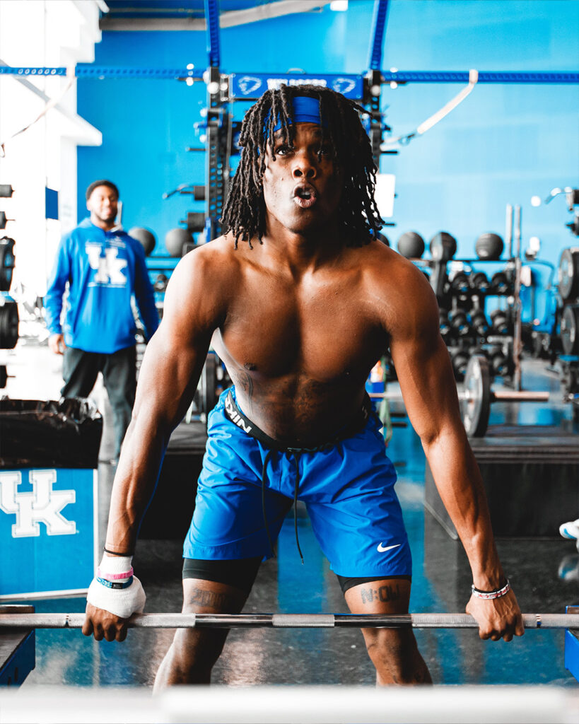 Kentucky football workouts with Max Hairston